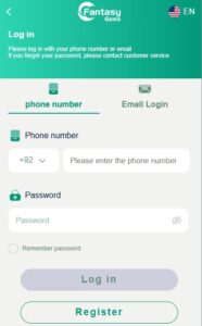 Fantasy Gems login and register